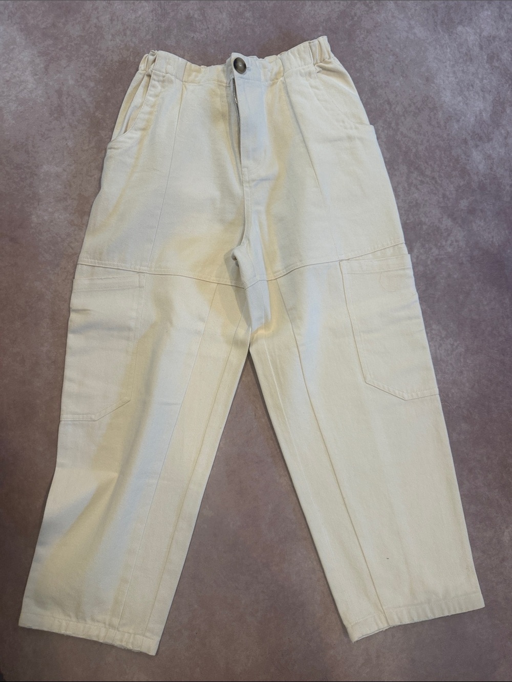 Grade & Gather women’s Cream Cargo Pants
